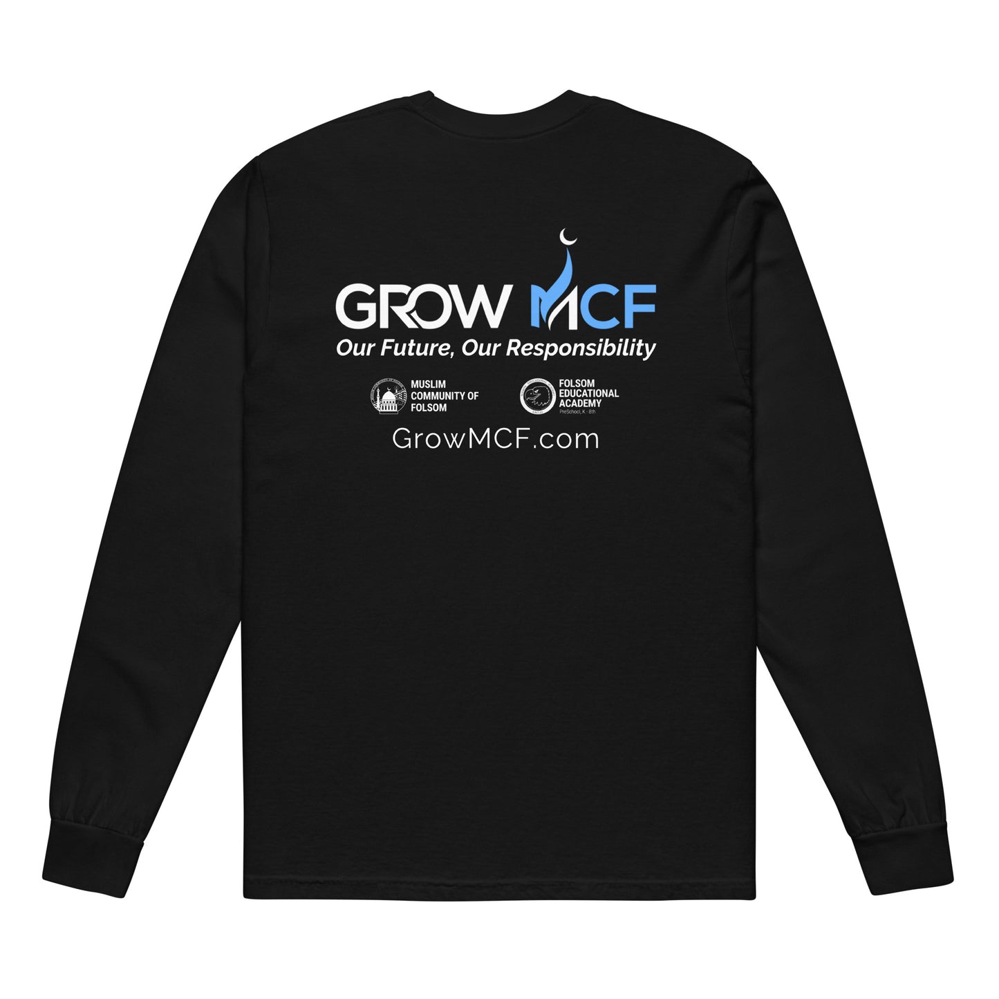 GrowMCF Long Sleeve White Logo