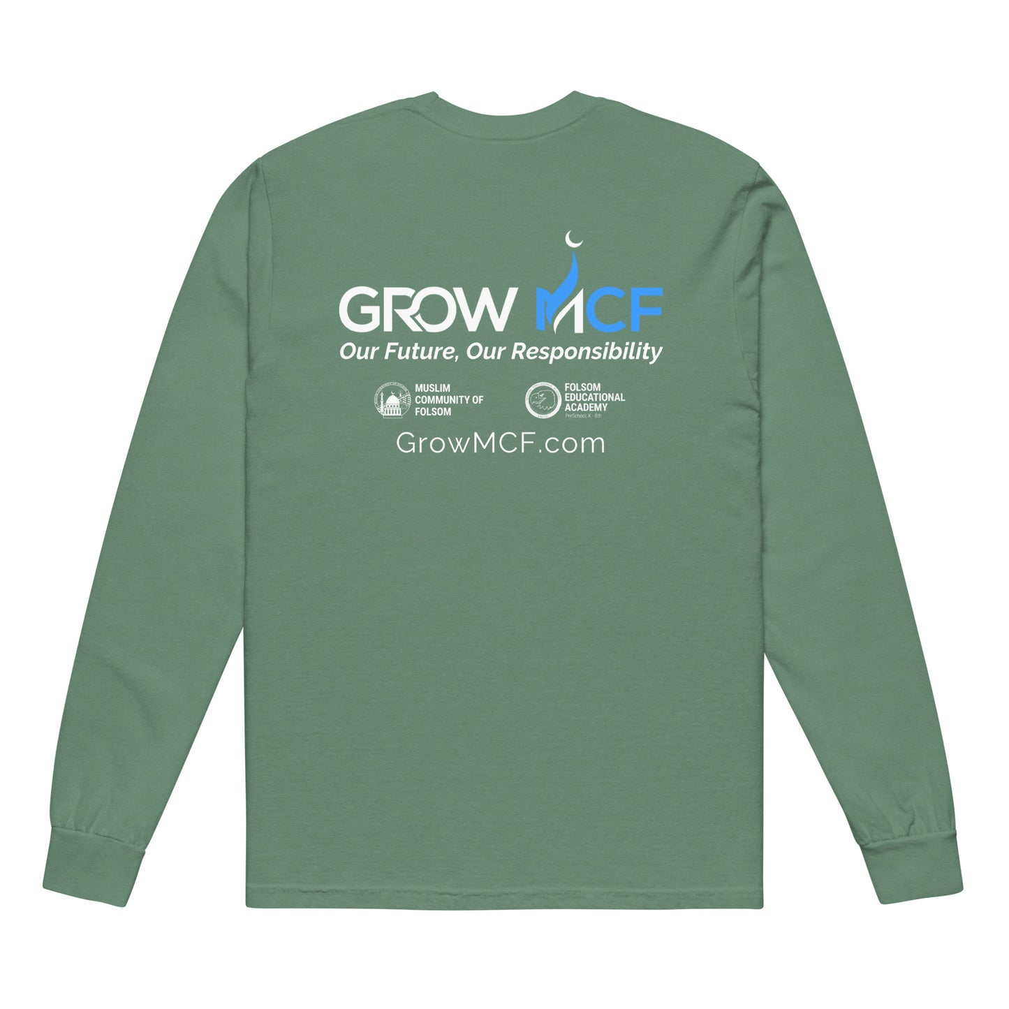 GrowMCF Long Sleeve White Logo