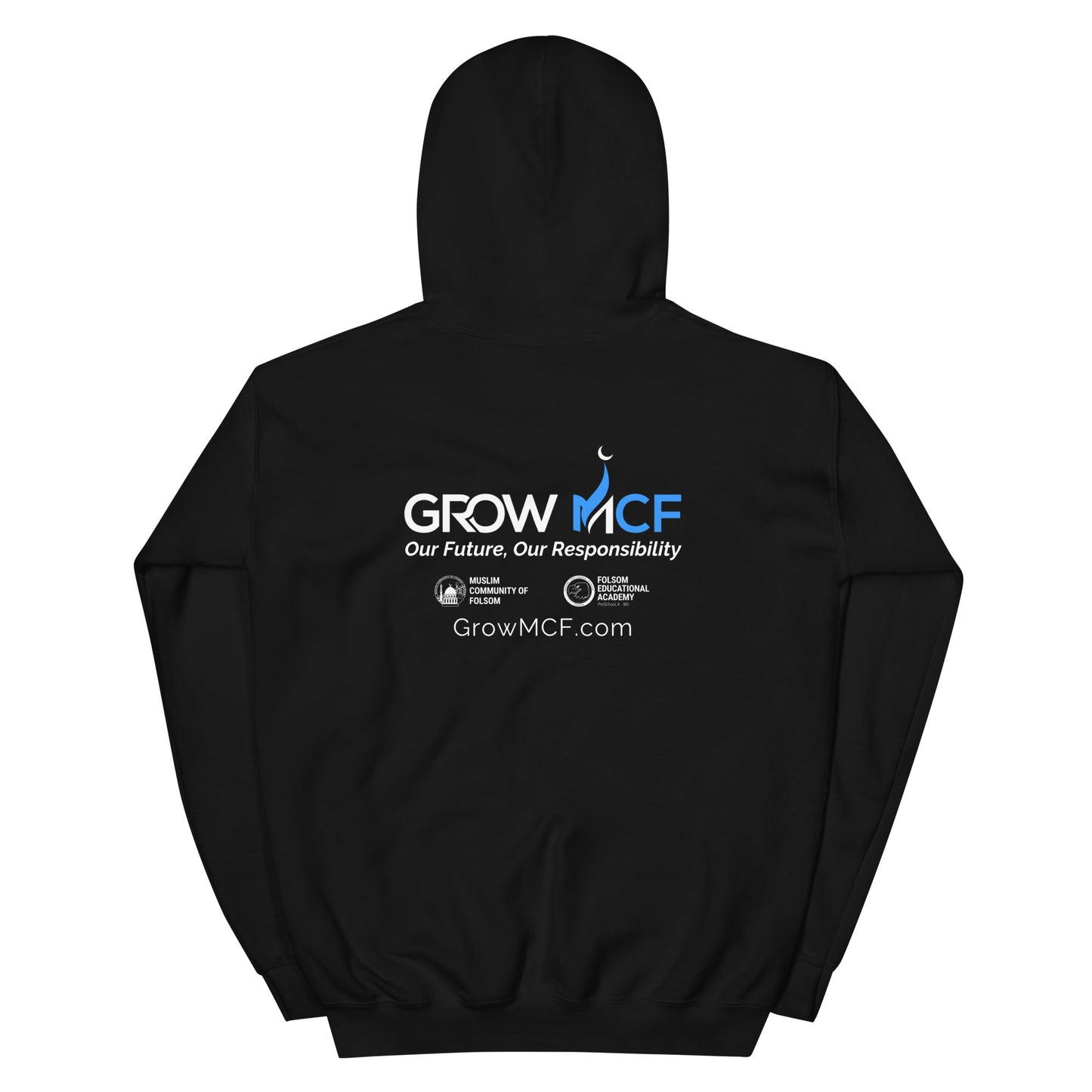 GrowMCF White Logo Hoodie