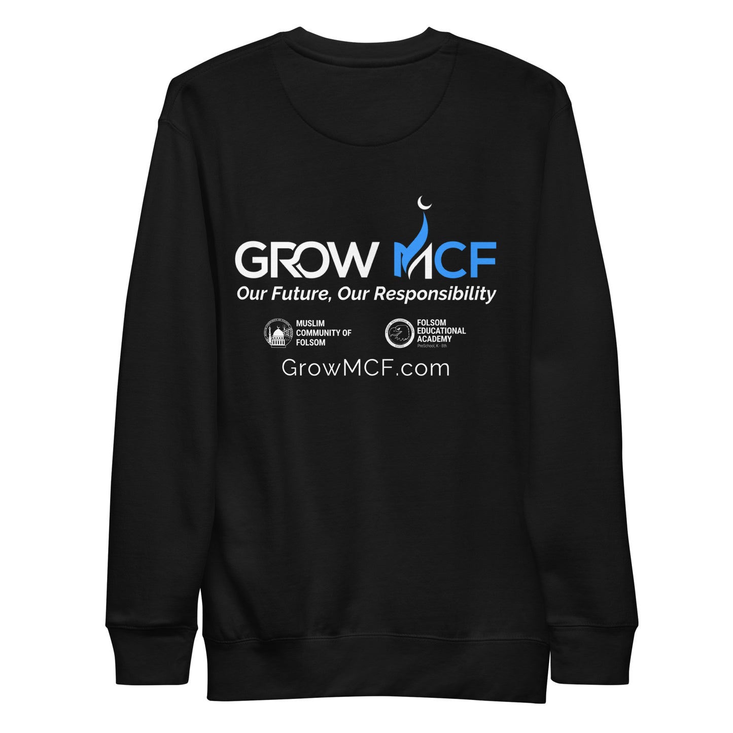 GrowMCF White Logo Sweatshirt