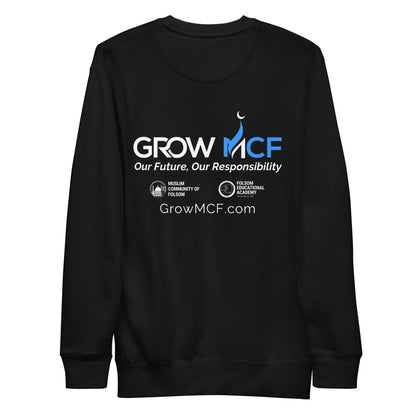 GrowMCF White Logo Sweatshirt