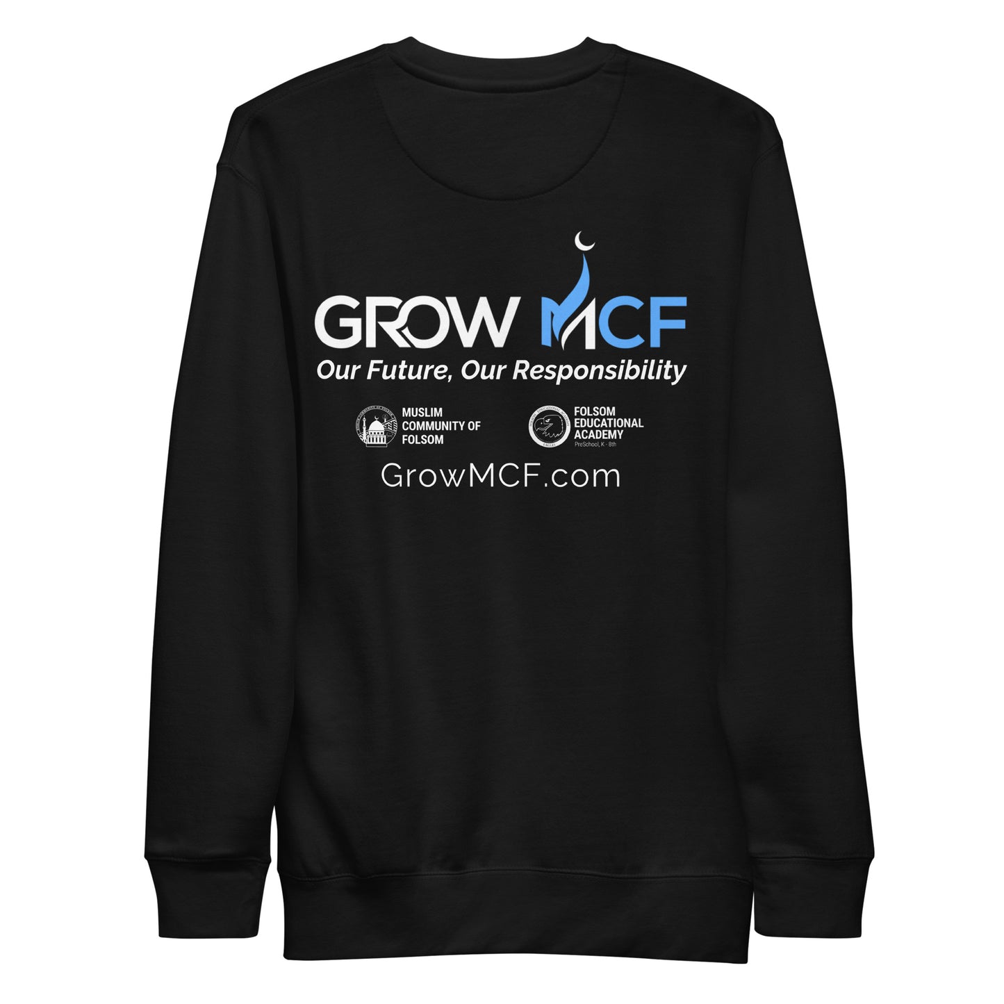 GrowMCF White Logo Sweatshirt