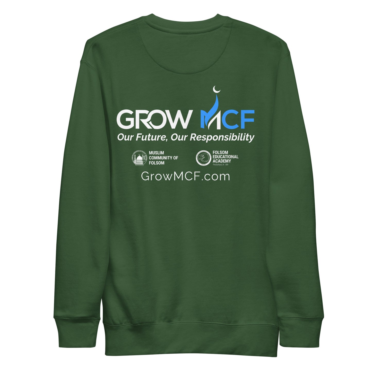 GrowMCF White Logo Sweatshirt