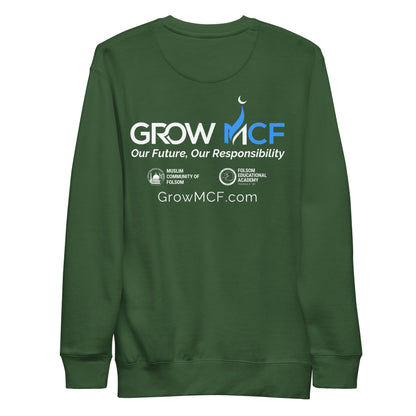 GrowMCF White Logo Sweatshirt