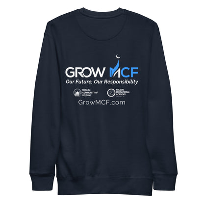 GrowMCF White Logo Sweatshirt