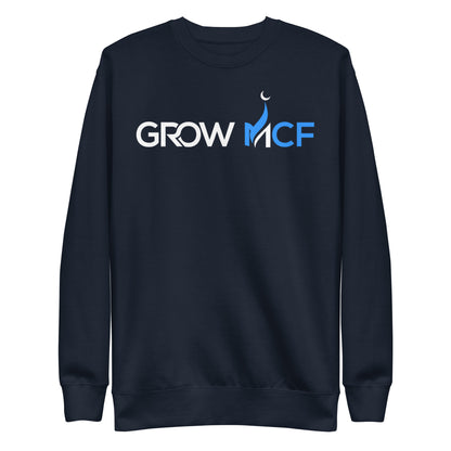 GrowMCF White Logo Sweatshirt