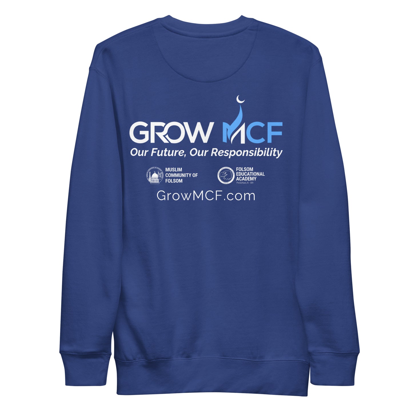 GrowMCF White Logo Sweatshirt