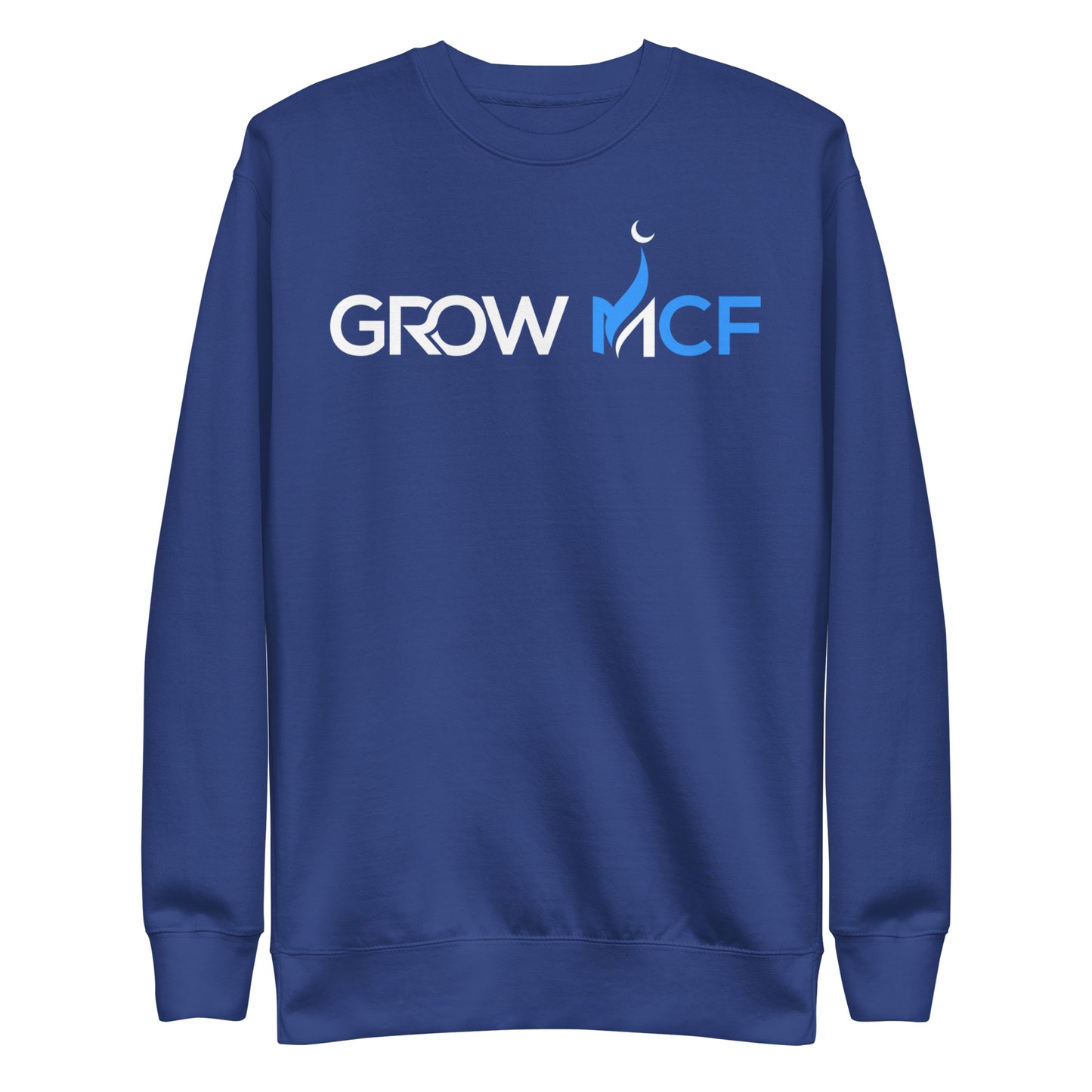 GrowMCF White Logo Sweatshirt