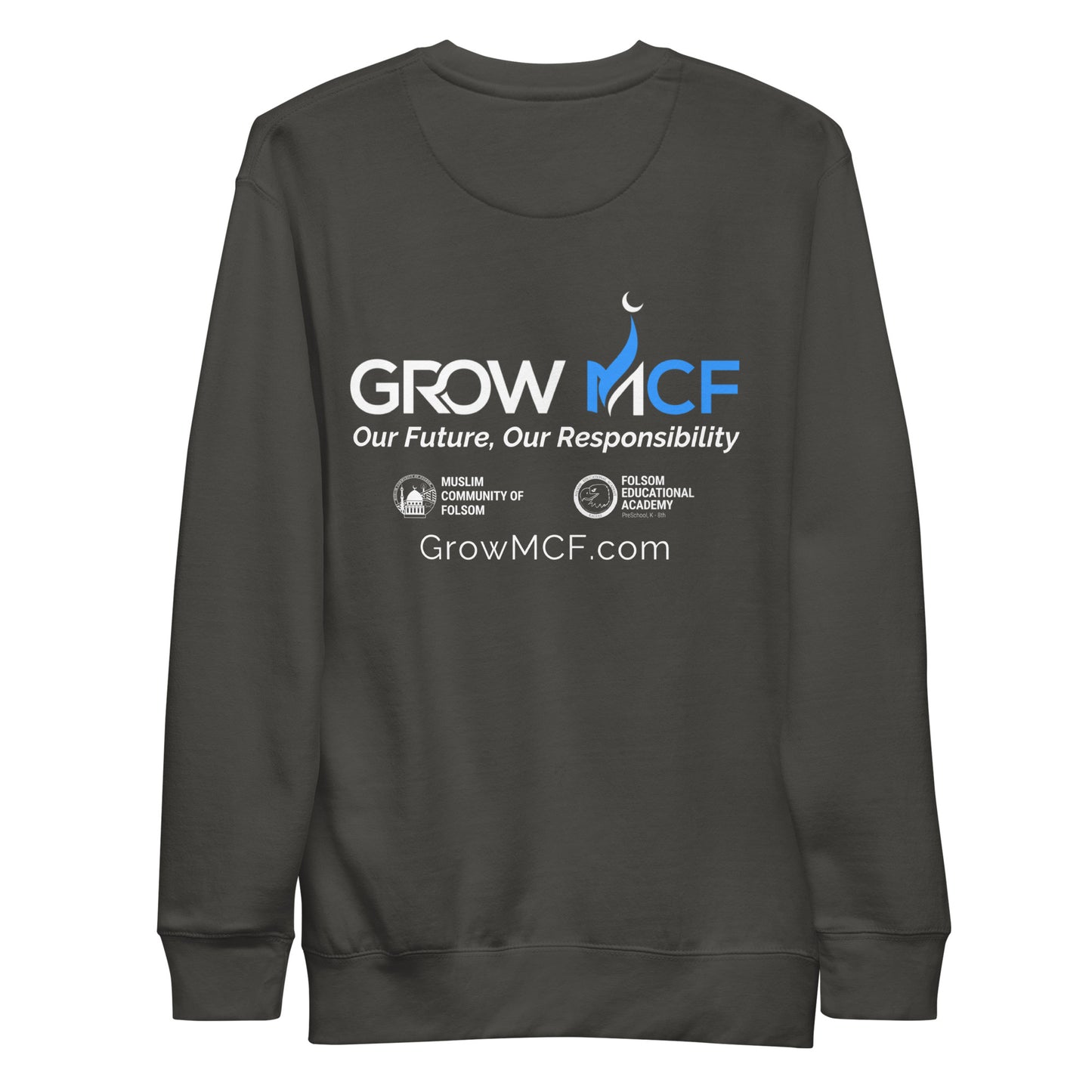 GrowMCF White Logo Sweatshirt