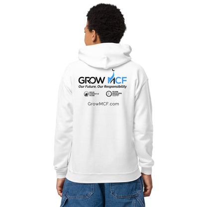 GrowMCF Black Logo Youth Hoodie